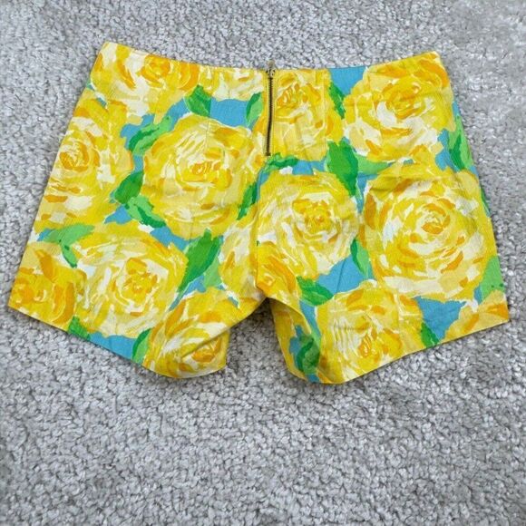 Lilly Pulitzer Deenie Floral Short Sunglow Yellow - Picture 3 of 9